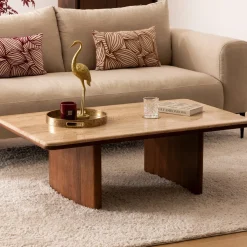 Mesa de centro JIVAN bege 120cm