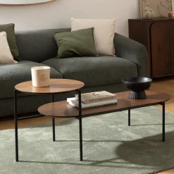 Mesa de centro KEMI castanha