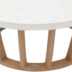 Mesa de centro LEMINDO em madeira eucalipto 100cm