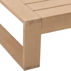 Mesa de centro LOEVO em madeira eucalipto
