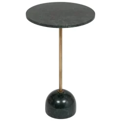 Mesa de centro NEMA verde escura em mármore 58cm