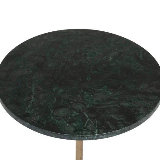Mesa de centro NEMA verde escura em mármore 58cm