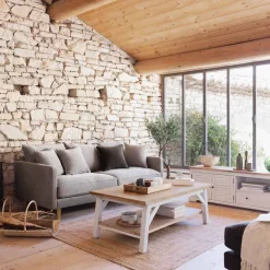 Mesa de centro OLBIA em madeira acácia