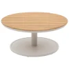 Mesa de centro OLIMIO e alumínio e madeira 87cm