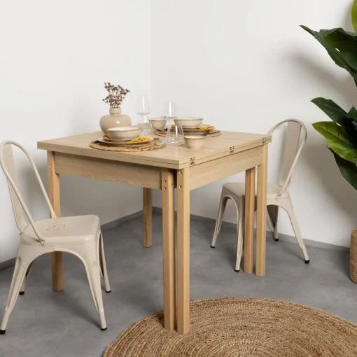 Mesa de cozinha extensível em mdf 180cm