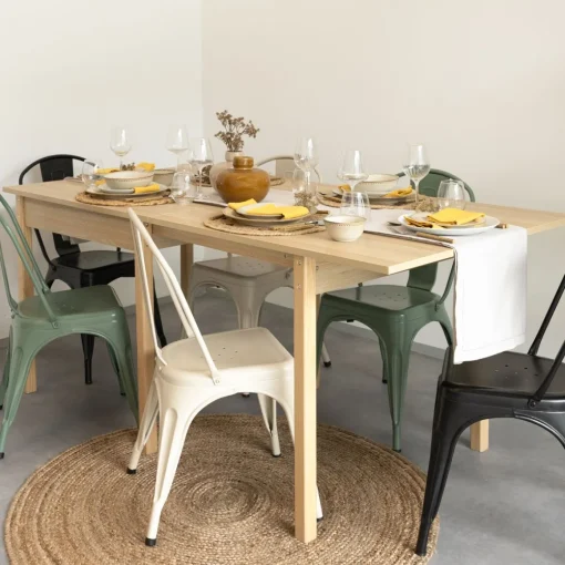 Mesa de cozinha extensível em mdf 180cm