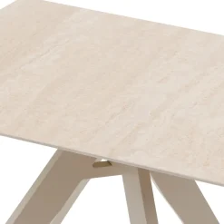 Mesa de exterior bistrô TERZANO em alumínio e pedra