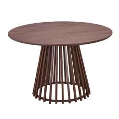 Mesa de jantar ALBITA castanha em mdf 120cm