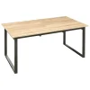 Mesa de jantar ALIAJ extensível em mdf e metal