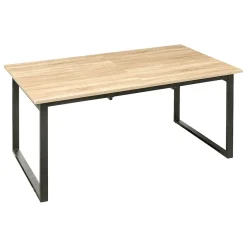 Mesa de jantar ALIAJ extensível em mdf e metal