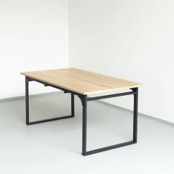 Mesa de jantar ALIAJ extensível em mdf e metal