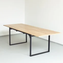 Mesa de jantar ALIAJ extensível em mdf e metal