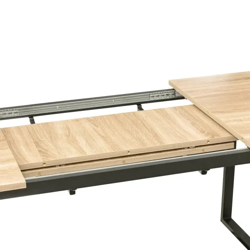 Mesa de jantar ALIAJ extensível em mdf e metal
