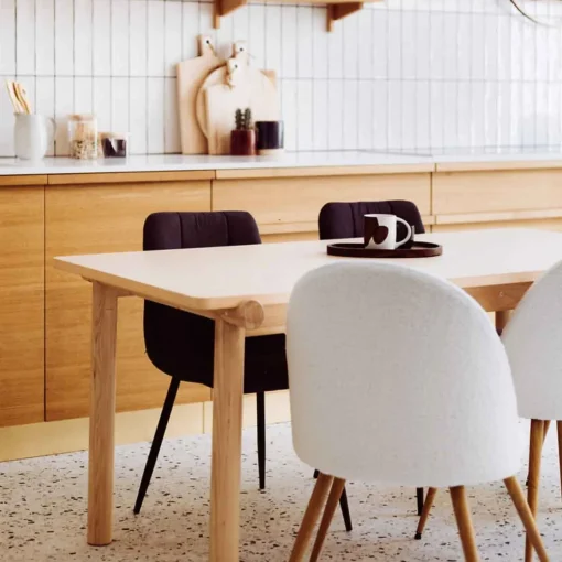 Mesa de jantar ARDEN bege em mdf