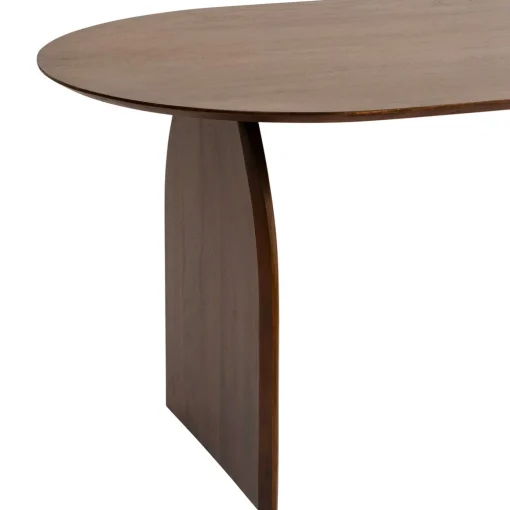 Mesa de jantar ISANA castanha em madeira acácia 180cm