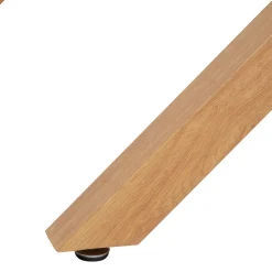 Mesa de jantar JOREL com tampo de vidro 90x180cm