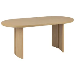 Mesa de jantar LOUSADA bege em madeira acácia 180cm