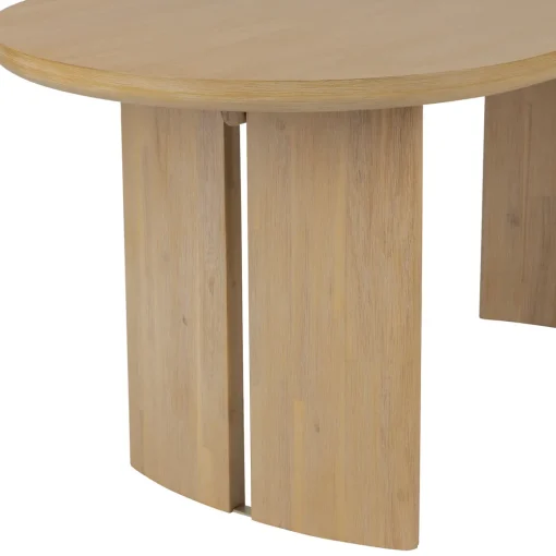 Mesa de jantar LOUSADA bege em madeira acácia 180cm