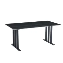 Mesa de jantar PISA preta com tampo de cerâmica