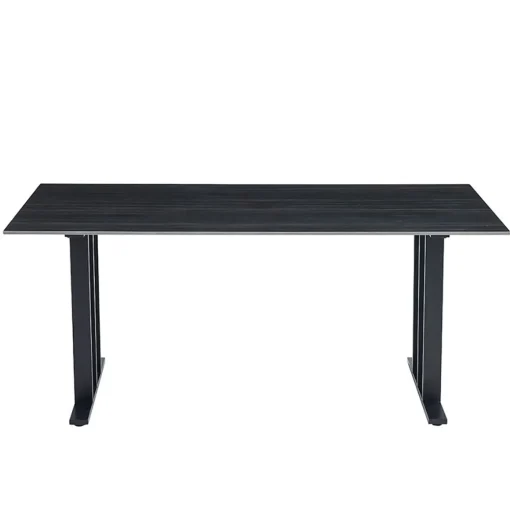 Mesa de jantar PISA preta com tampo de cerâmica