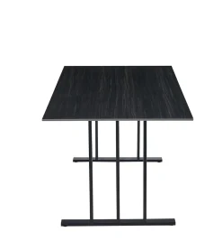 Mesa de jantar PISA preta com tampo de cerâmica
