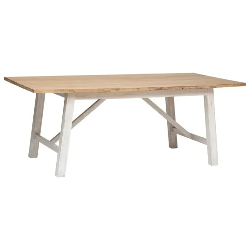 Mesa de jantar retangular OLBIA em madeira acácia
