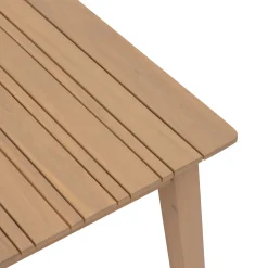 Mesa de jardim para 10 pessoas TIWI bege em madeira acácia