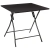 Mesa dobrável de 4 lugares preta