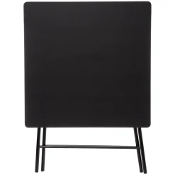 Mesa dobrável de 4 lugares preta