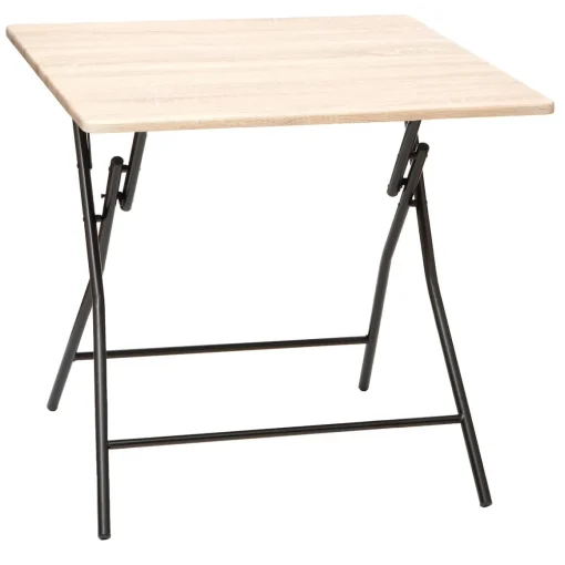 Mesa dobrável de 4 lugares bege