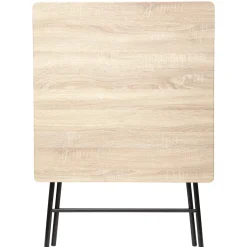 Mesa dobrável de 4 lugares bege