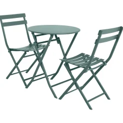 Mesa dobrável GREENSBORO verde 2 lugares