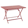 Mesa dobrável retangular GREENSBORO groselha