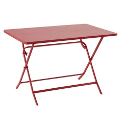 Mesa dobrável retangular GREENSBORO groselha