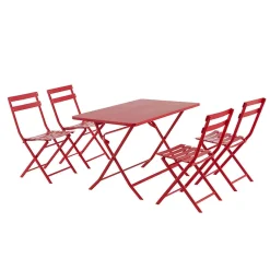 Mesa dobrável retangular GREENSBORO groselha