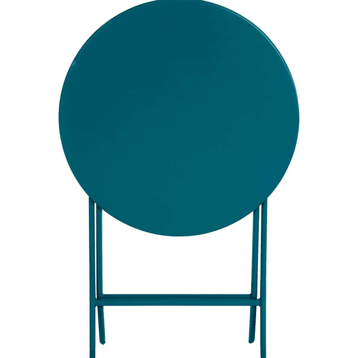 Mesa encartável GREENSBORO redonda azul