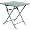 Mesa encartável GREENSBORO quadrado verde olive