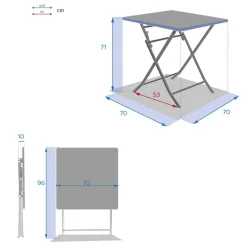 Mesa encartável GREENSBORO groselha