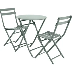 Mesa encartável GREENSBORO redonda verde olive