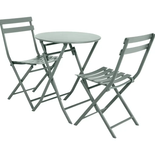 Mesa encartável GREENSBORO redonda verde olive