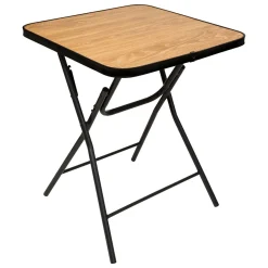Mesa encartável preta em metal