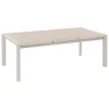 Mesa extensível automática ÉVASION linho e argile 214-274cm