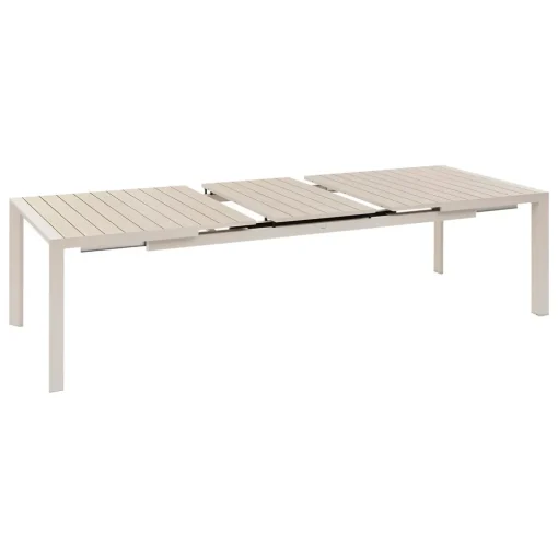 Mesa extensível automática ÉVASION linho e argile 214-274cm