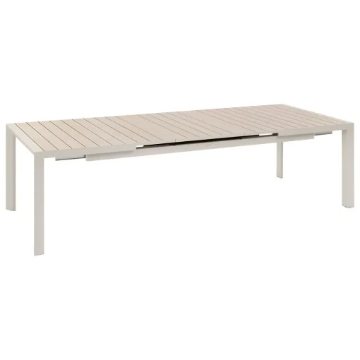 Mesa extensível automática ÉVASION linho e argile 214-274cm