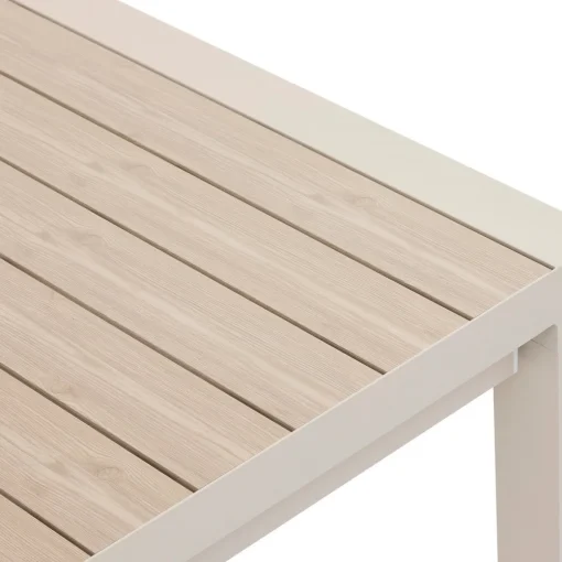 Mesa extensível automática ÉVASION linho e argile 214-274cm