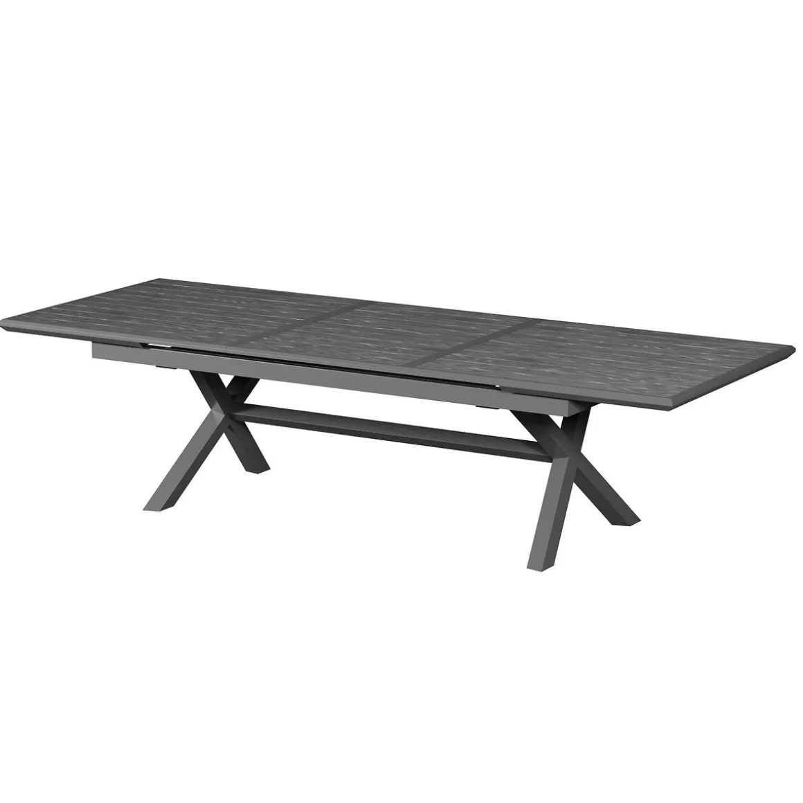 Mesa extensível AXIOME cinza ardósia 250-330cm