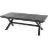 Mesa extensível AXIOME cinza ardósia 220-279cm