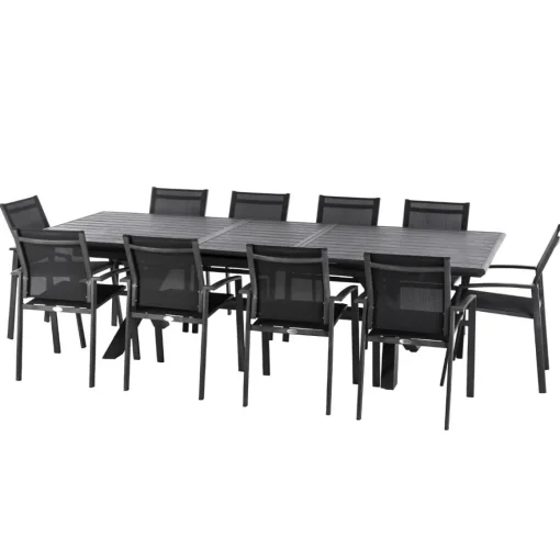 Mesa extensível AXIOME cinza ardósia 220-279cm