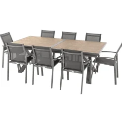 Mesa extensível AXIOME praline e honey 220-279cm