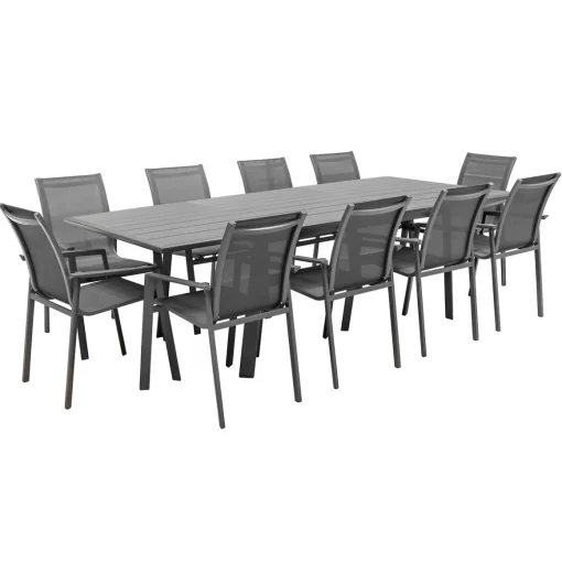 Mesa extensível PAVANE cinza graphite 170-264cm